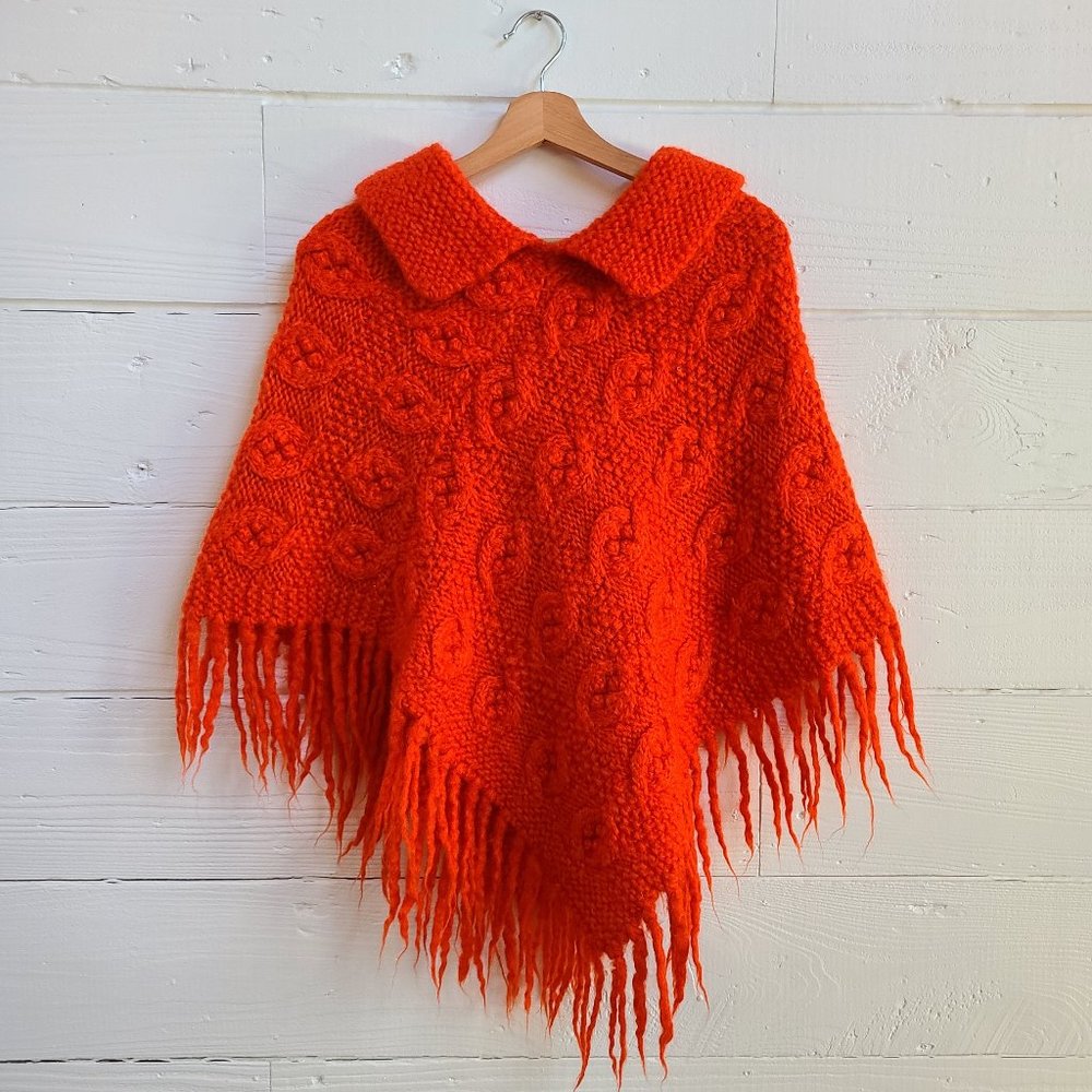 Vintage Knit Poncho